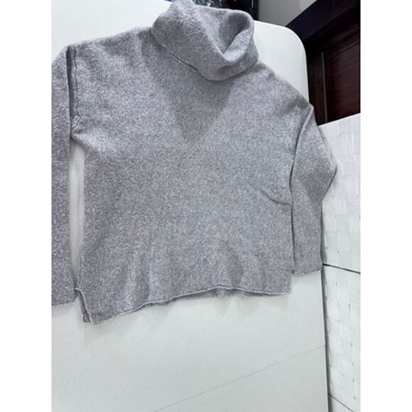 "ATHLETA" Women's Wool Blend Cowl Neck Sweater Office Work Classic Preppy Warm - Picture 4 of 11